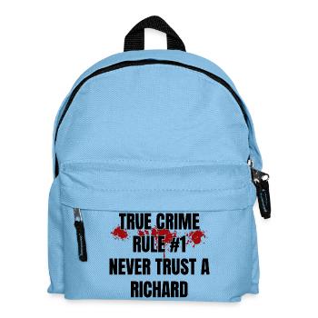 True Crime Richard - Kids' Backpack - light blue - Front