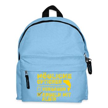 Fisch Albin - Kinder Rucksack - Hellblau - Vorne