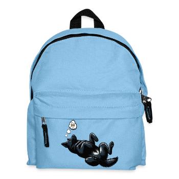Black German Shepherd German Shepherd Owner - Kids' Backpack - light blue - Front
