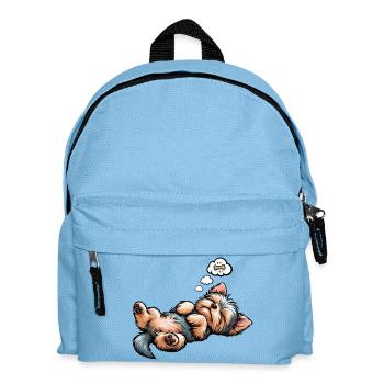 Yorkshire Terrier Yorkie Propriétaire Yorkie Yorkies - Sac à dos Enfant - bleu clair - Devant