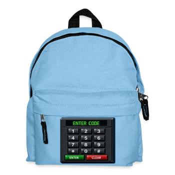Entrée du code Clavier néon - Sac à dos Enfant - bleu clair - Devant