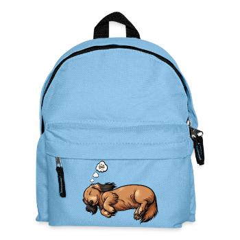 Teckel à poil long Teckel Teckel Teckel - Sac à dos Enfant - bleu clair - Devant