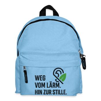 Ruheweg: Von Lärm Zur Stille - Kinder Rucksack - Hellblau - Vorne