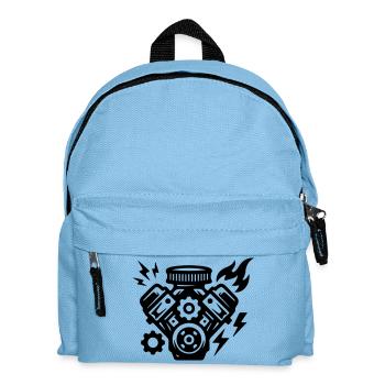 Symbole de réglage moteur - Sac à dos Enfant - bleu clair - Devant
