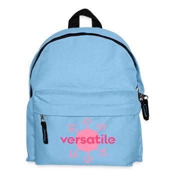 vielseitig - Kinder Rucksack - Hellblau - Vorne