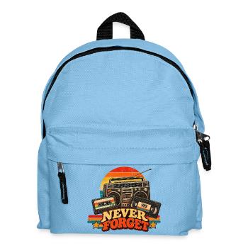 Vergessen Sie niemals die Retro-Kassette - Kinder Rucksack - Hellblau - Vorne