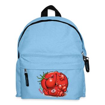 Faule Tomate - Kinder Rucksack - Hellblau - Vorne