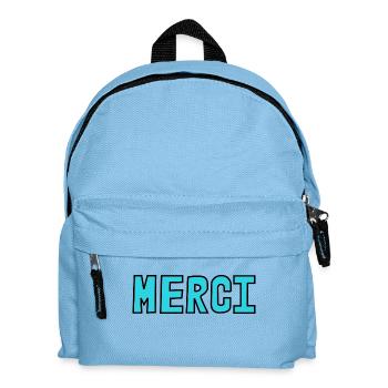 VIELEN DANK. GELIEBTE. MEISTER. DANKE, HERRIN. MEISTER - Kinder Rucksack - Hellblau - Vorne