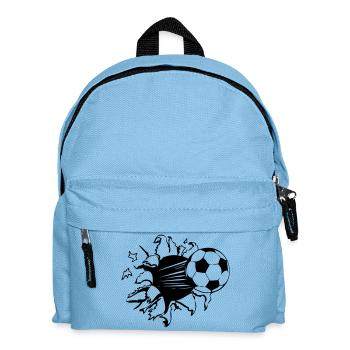 Fußball Fan , Tradition , Fanartikel , Loch (25) - Kinder Rucksack - Hellblau - Vorne
