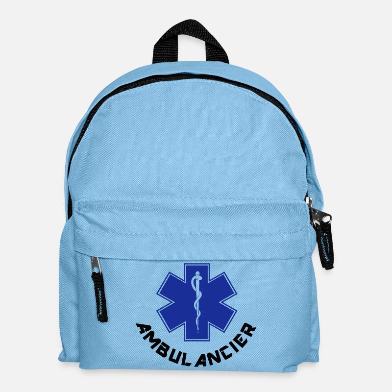 ambulancier logo - Sac à dos Enfant - bleu clair