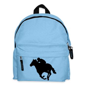 Horse racing - Kids' Backpack - light blue - Front