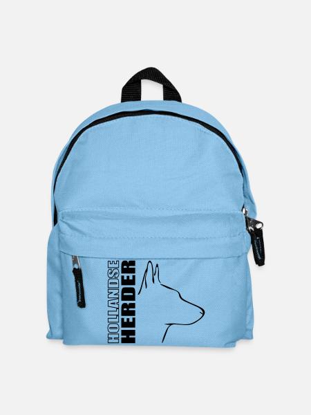 HOLLANDSE HERDER PROFIL - Kinder Rucksack - Hellblau