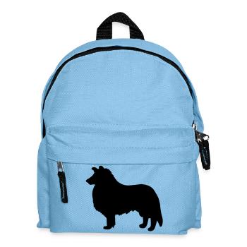 Collie Dog - Kids' Backpack - light blue - Front