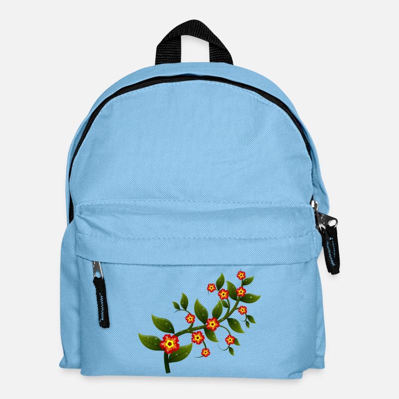 Blumen - Kinder Rucksack - Hellblau
