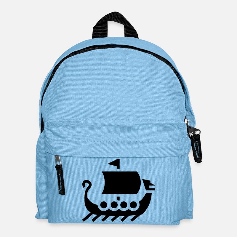 Wikinger - Kinder Rucksack - Hellblau