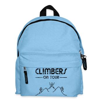 Klettern Berge - Climbers on Tour - Kinder Rucksack - Hellblau - Vorne