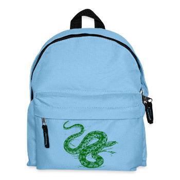 Green Snake - Kids' Backpack - light blue - Front