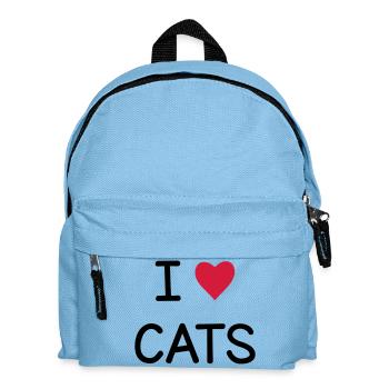 I love Cats cadeau pour les amis chats - Sac à dos Enfant - bleu clair - Devant