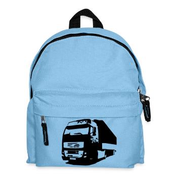 truck - Kinder Rucksack - Hellblau - Vorne