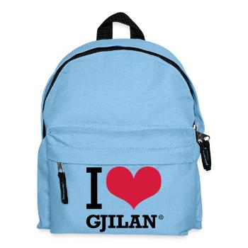 I LOVE GJILAN - Kinder Rucksack - Hellblau - Vorne