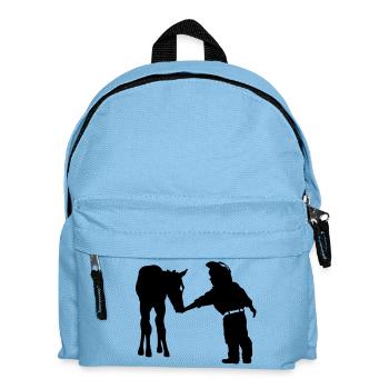 Cowboy - Kinder Rucksack - Hellblau - Vorne