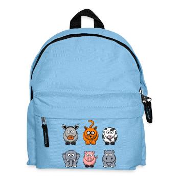 Bauernhof - Kinder Rucksack - Hellblau - Vorne
