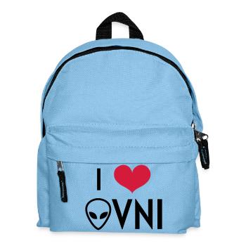 Ufo Alien Raum außerirdisches Aussenseiter - Kinder Rucksack - Hellblau - Vorne