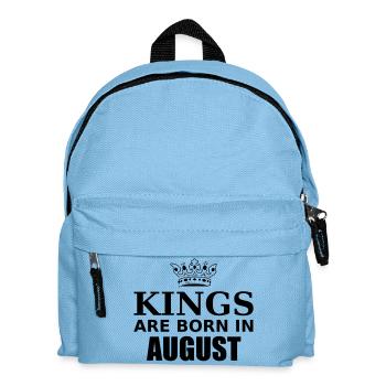 kings are born in august - Kids' Backpack - light blue - Front