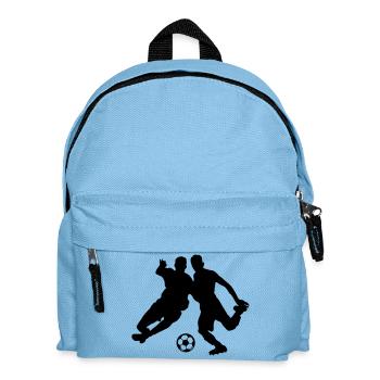 fussballer silhouette fussball - Kinder Rucksack - Hellblau - Vorne