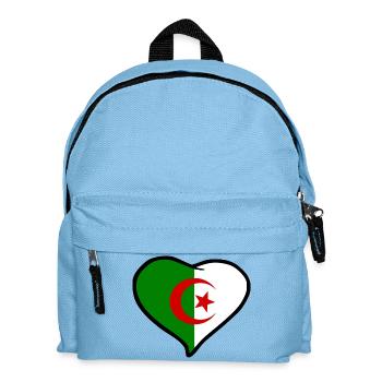 Drapeau Algérie - Sac à dos Enfant - bleu clair - Devant