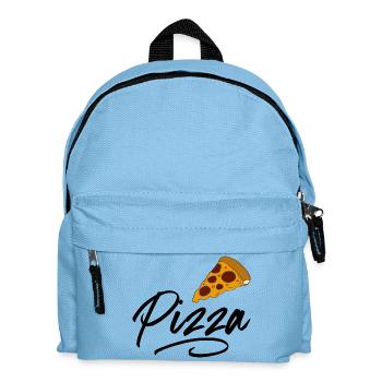 Pizza - Kids' Backpack - light blue - Front