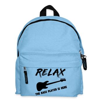 Le bassiste y est bassiste, musicien, instrument * - Sac à dos Enfant - bleu clair - Devant