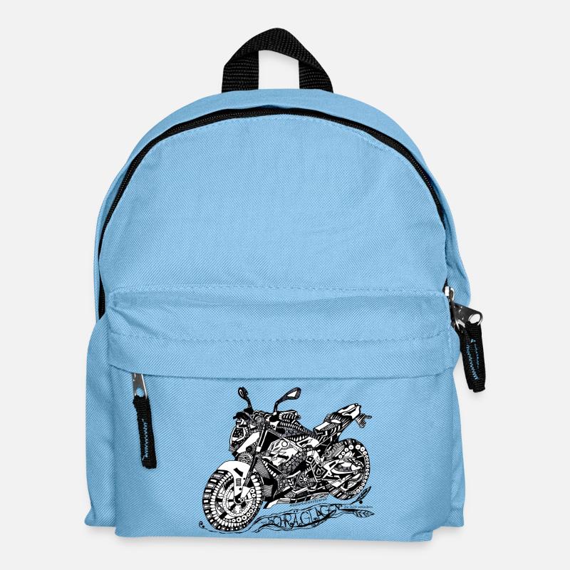 Biker saying - Kids' Backpack - light blue