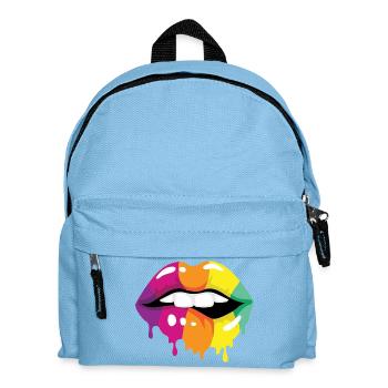 Lèvres colorées - Sac à dos Enfant - bleu clair - Devant