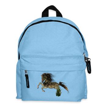 Beeindruckendes Fantasy-Pferd mit Totenköpfen. - Kinder Rucksack - Hellblau - Vorne