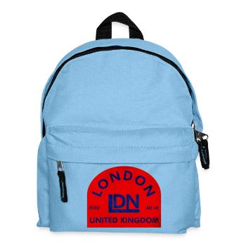 London Emblem UK - Kinder Rucksack - Hellblau - Vorne