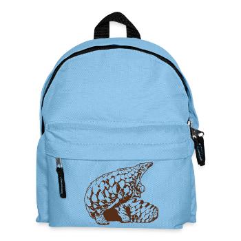 Coole Schuppentierskizze Grafik Wildlife Kreatur - Kinder Rucksack - Hellblau - Vorne