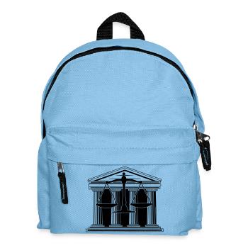Court with scales - Kids' Backpack - light blue - Front