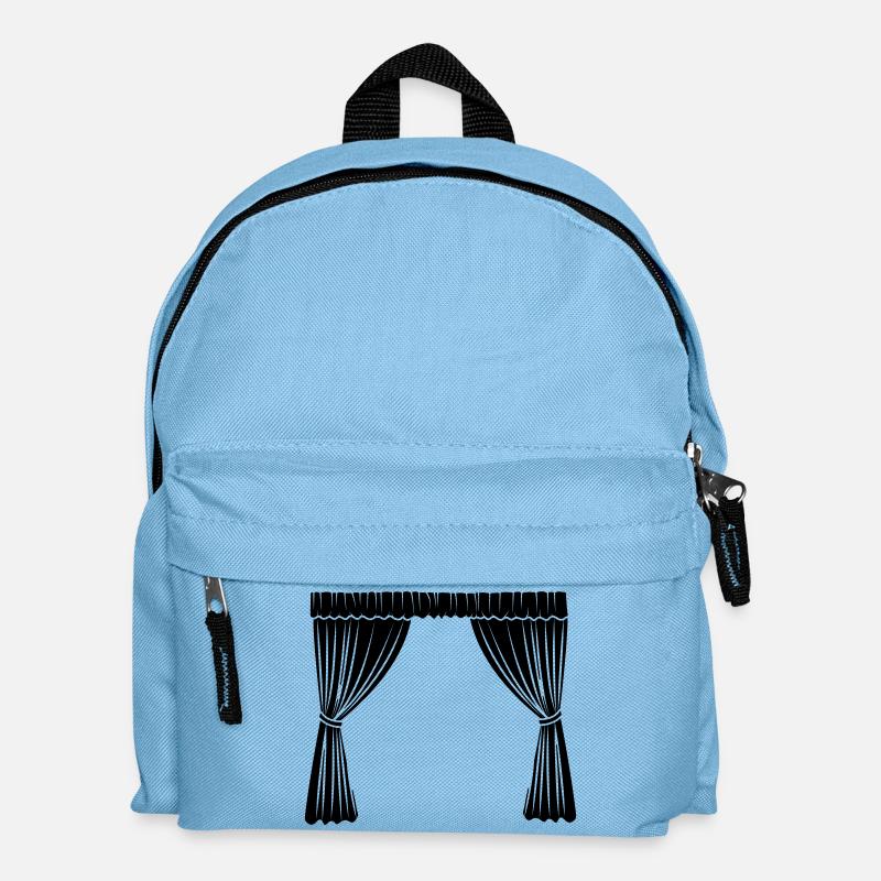 Logo der Vorhänge - Kinder Rucksack - Hellblau