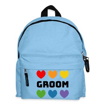 Rainbow Hearts Groom noir - Sac à dos Enfant - bleu clair - Devant