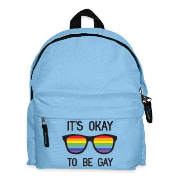 Pride Month - Es ist okay, schwul zu sein - Kinder Rucksack - Hellblau - Vorne
