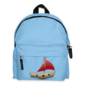 Boat - Kids' Backpack - light blue - Front