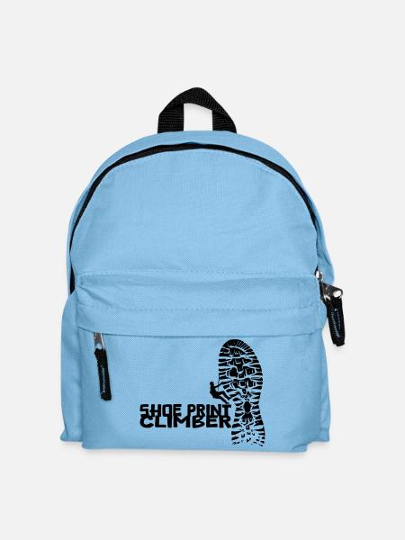 Shoe Print Climber [Schwarz] - Kinder Rucksack - Hellblau