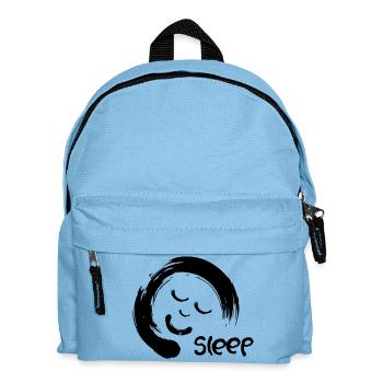 Visage endormi, etc., cercle avec le visage endormi - Sac à dos Enfant - bleu clair - Devant