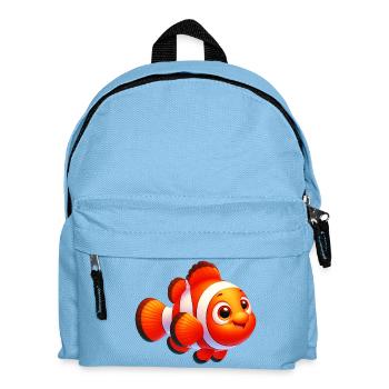 Clownfisch - Kinder Rucksack - Hellblau - Vorne
