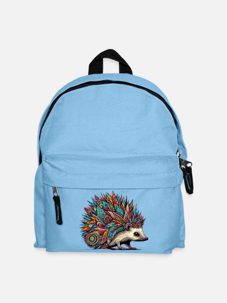 Igel - Kinder Rucksack - Hellblau