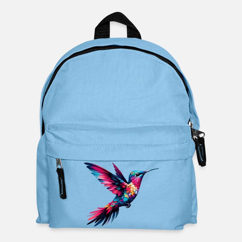 Kolibri - Kinder Rucksack - Hellblau