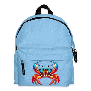 Krebs - Kinder Rucksack - Hellblau - Vorne