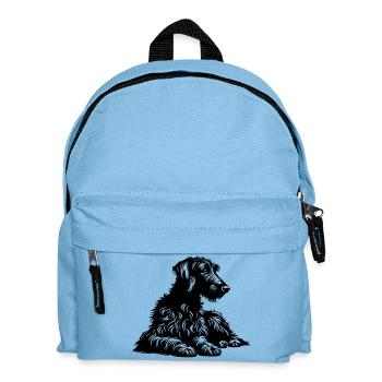Scottish Deerhound - Kinder Rucksack - Hellblau - Vorne