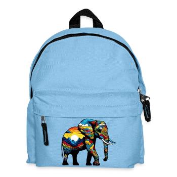 Éléphant - Sac à dos Enfant - bleu clair - Devant